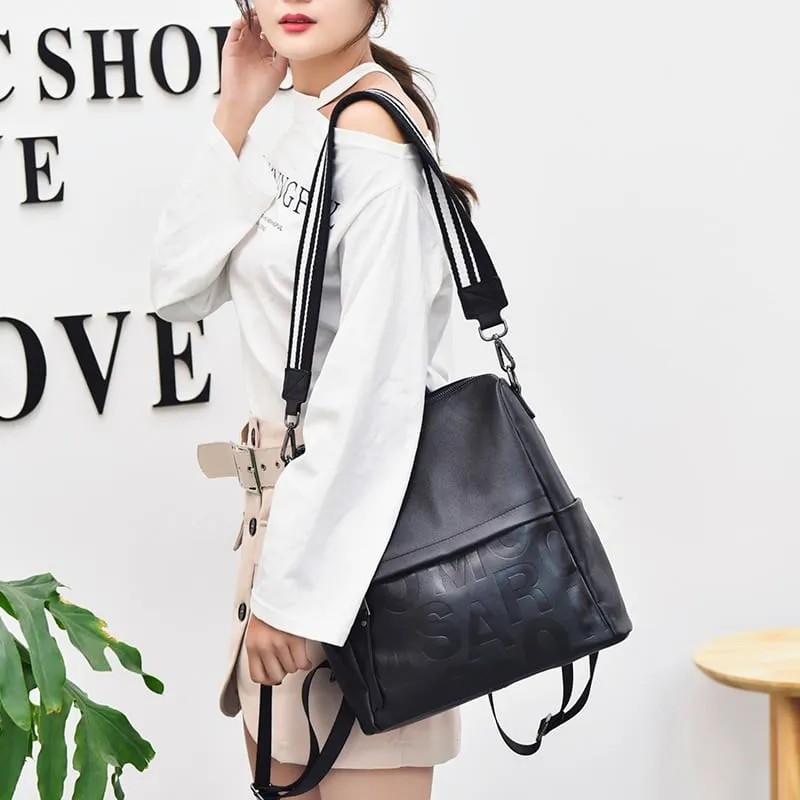 Simple Leather Backpack