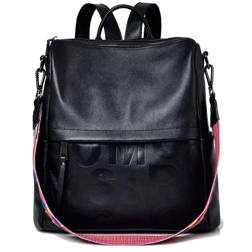 Simple Leather Backpack