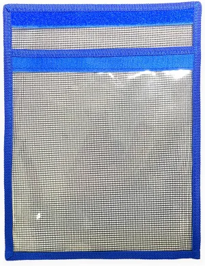 Single Pouch 12" x 9" Blue 5 Pcs Fishing Lure Bag - Mesh, Vinyl, Foldable, Organized Storage for Trolling Lures, Marlin, Saltwater & Freshwater Fishing