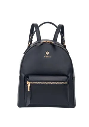 Siren Backpack With  Front Pocket - Black