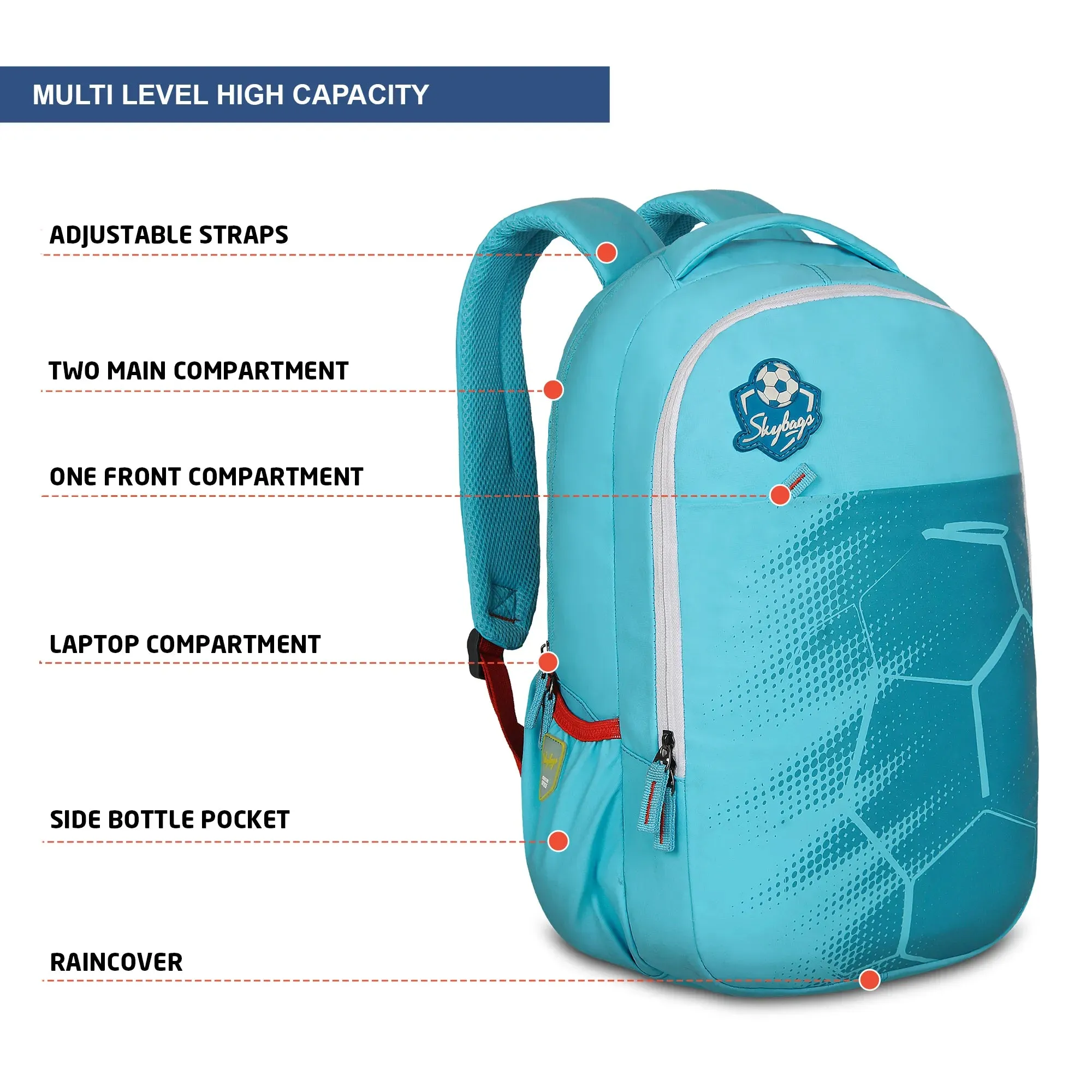 Skybags Kick  02 laptop Backpack Teal