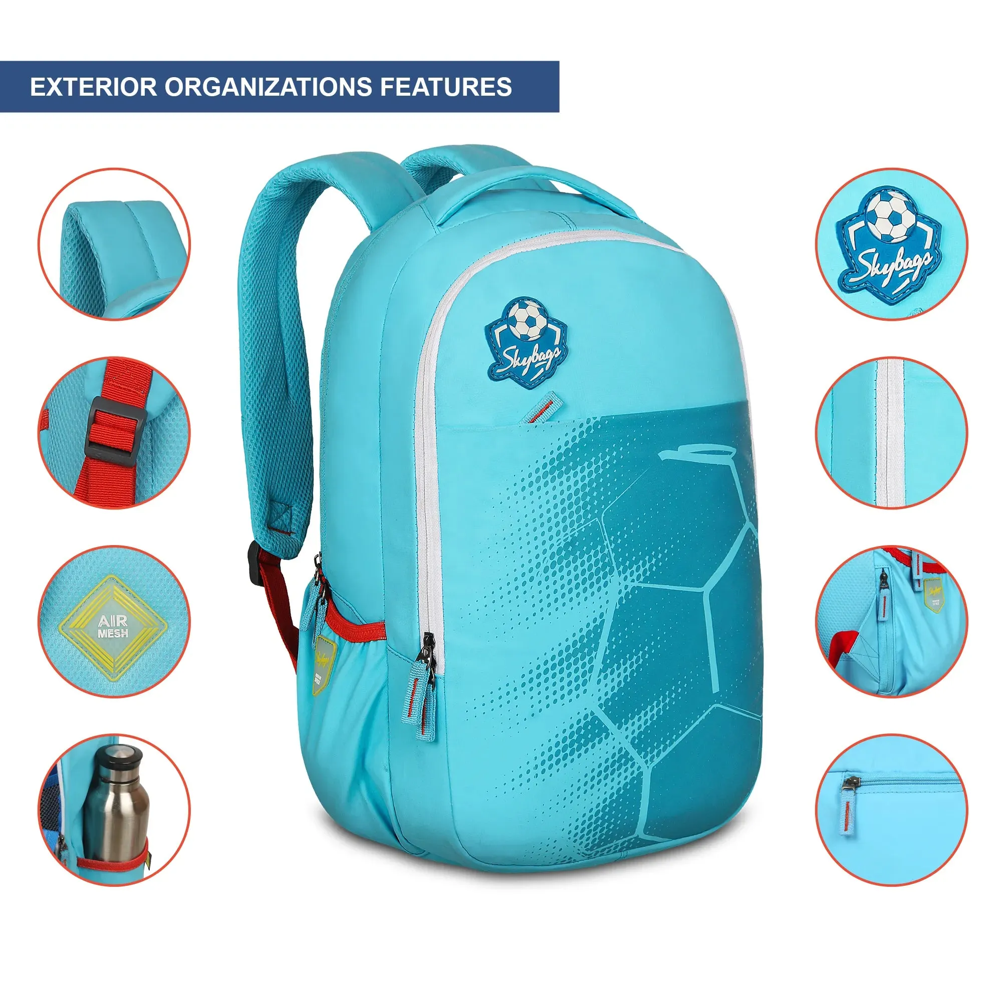 Skybags Kick  02 laptop Backpack Teal