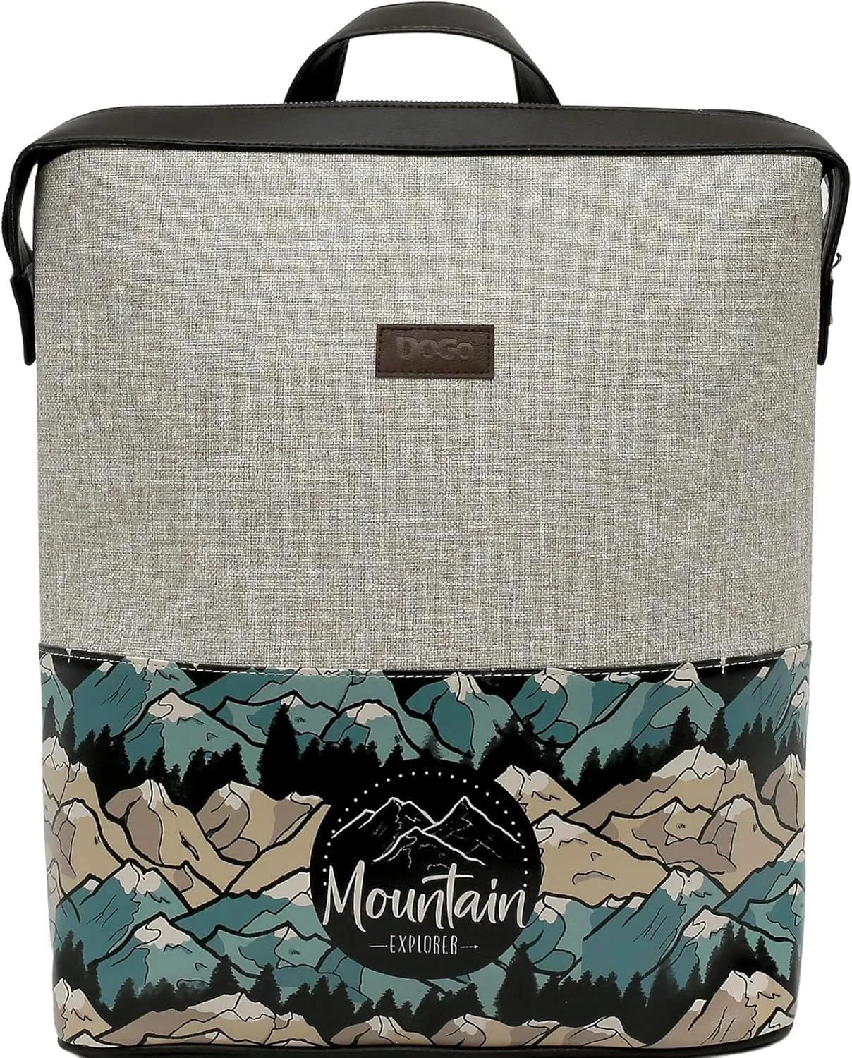Slim Backpack for Women - Unique Design and Vegan Leather Laptop Work Travel Backpacks, Mountain Explorer