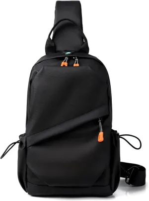 Sling Backpacks, Tactical Sling Chest Bag Shoulder Crossbody Bags for Men Women Outdoor Travel (Black)