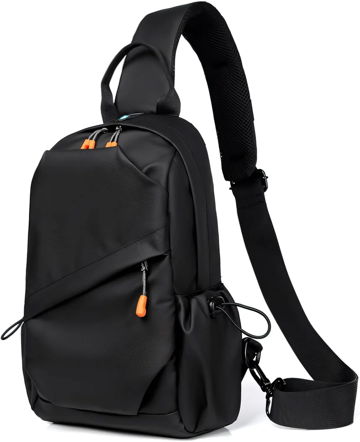 Sling Backpacks, Tactical Sling Chest Bag Shoulder Crossbody Bags for Men Women Outdoor Travel (Black)