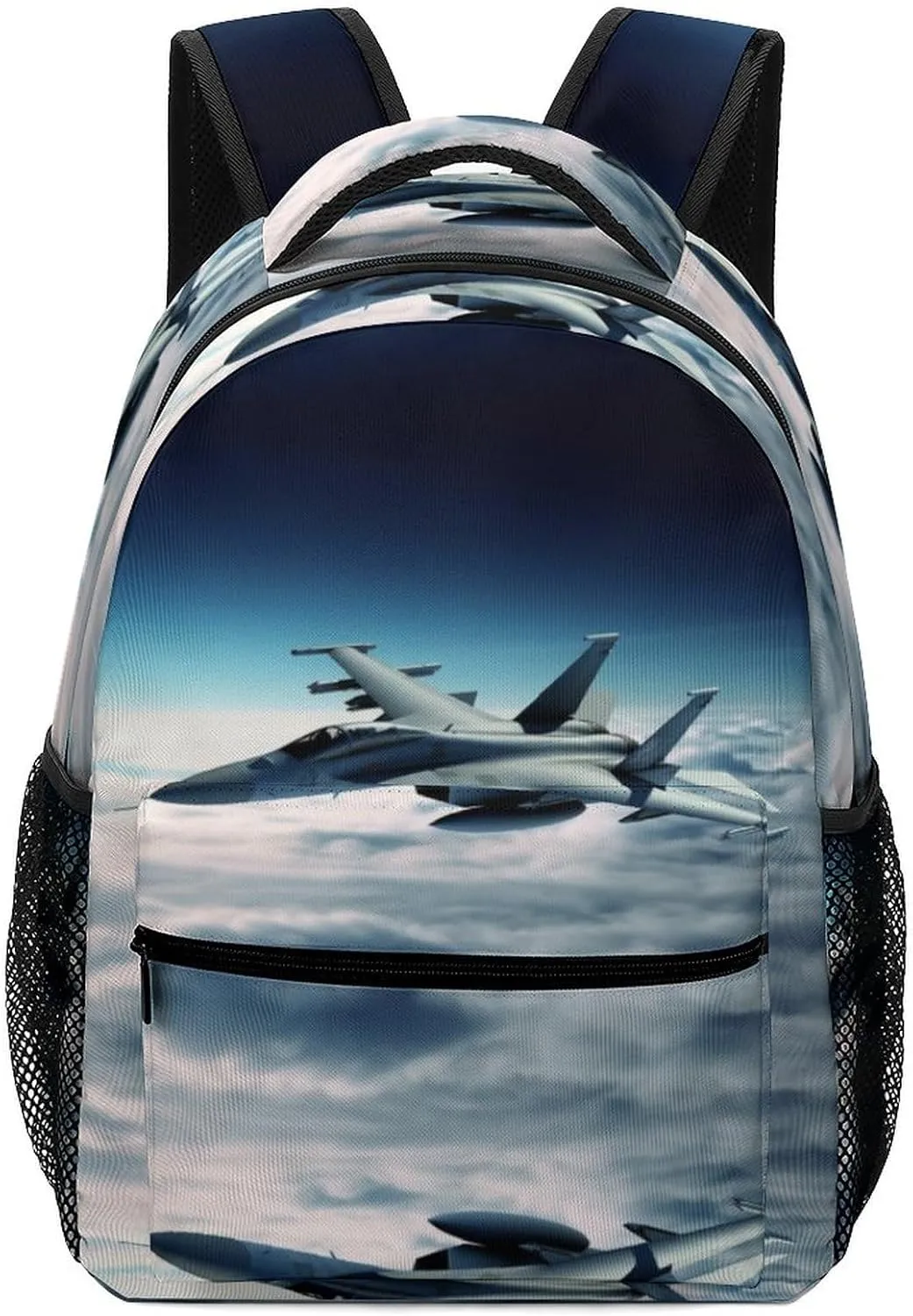 Small Backpacks Personalized Aircraft Fighter Jets Printing Travel Bag Lightweight Travel Backpack For Women Men