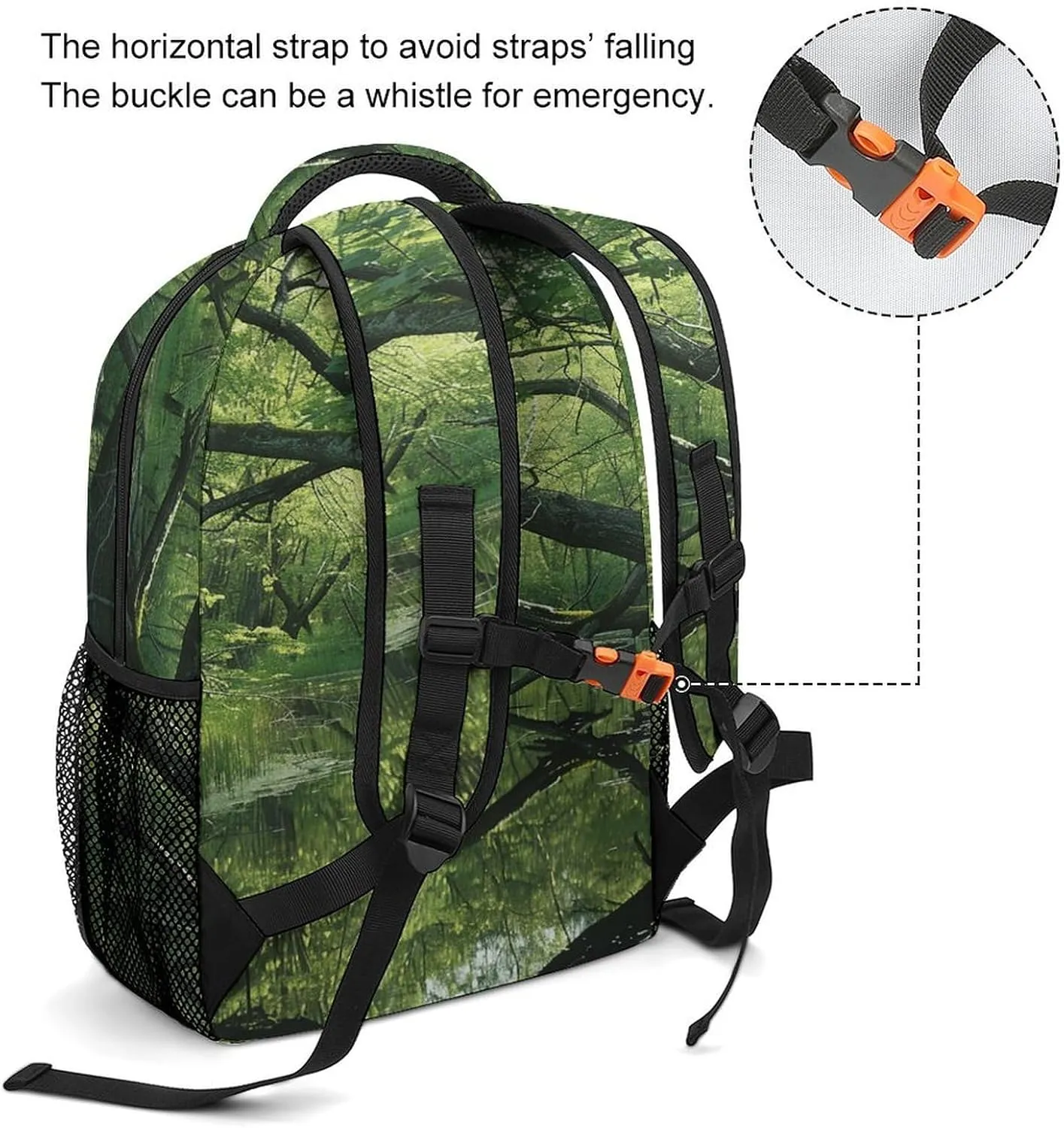 Small Backpacks Personalized An Ancient Swamp Printing Travel Bag Lightweight Travel Backpack For Women Men