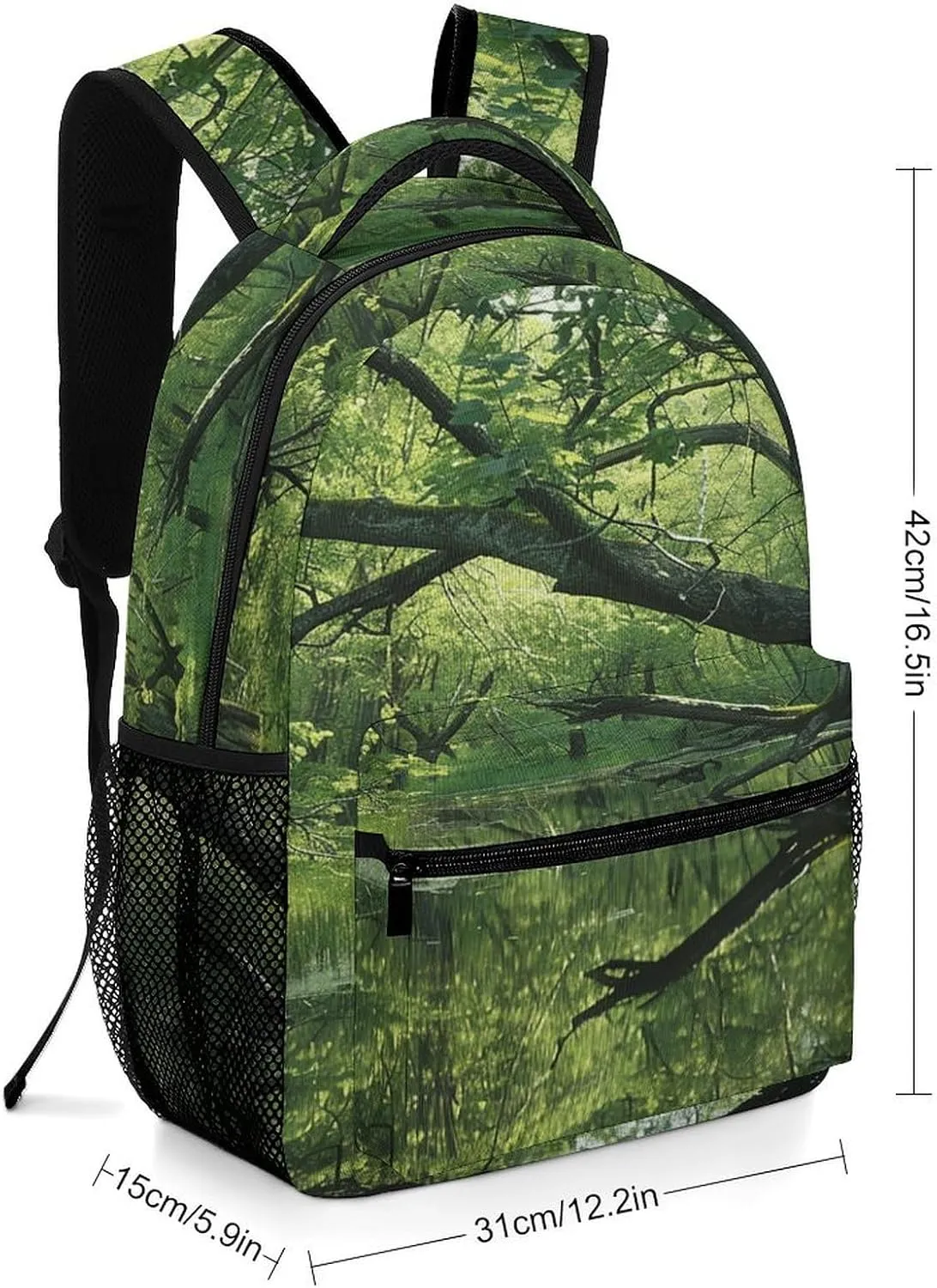 Small Backpacks Personalized An Ancient Swamp Printing Travel Bag Lightweight Travel Backpack For Women Men