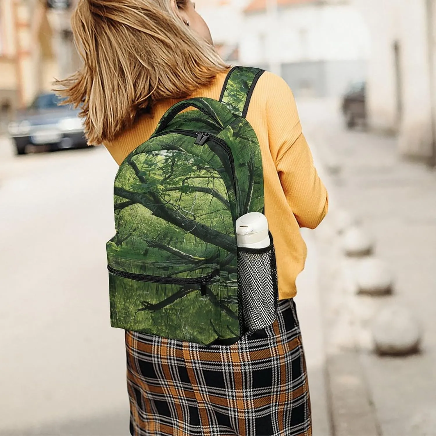Small Backpacks Personalized An Ancient Swamp Printing Travel Bag Lightweight Travel Backpack For Women Men