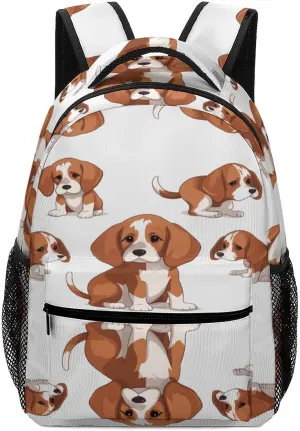 Small Backpacks Personalized Beagle Dog Printing Travel Bag Lightweight Travel Backpack For Women Men