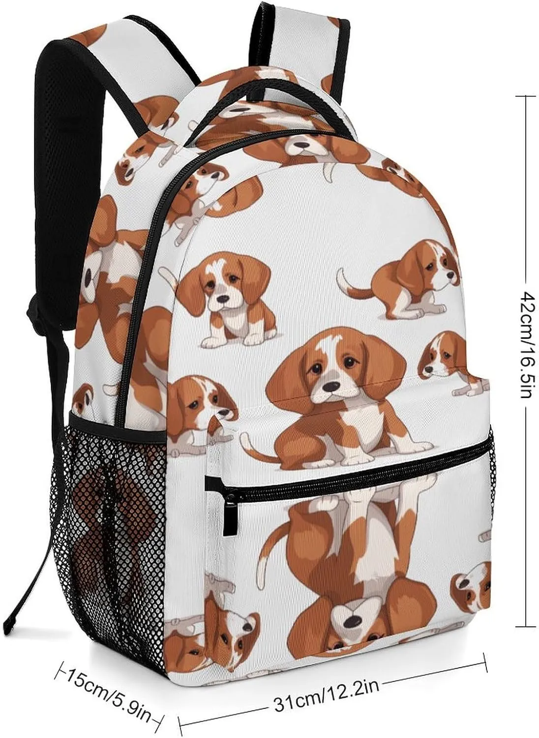Small Backpacks Personalized Beagle Dog Printing Travel Bag Lightweight Travel Backpack For Women Men