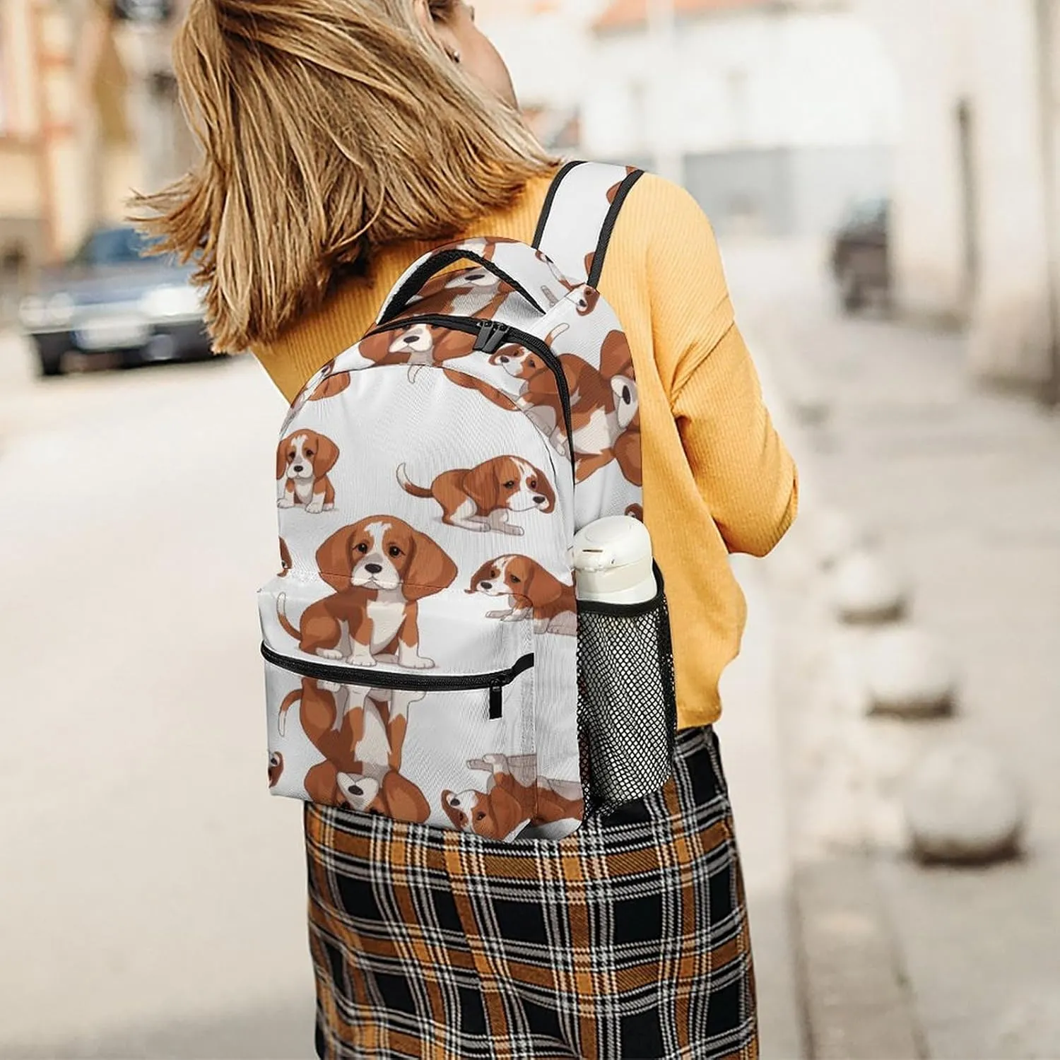Small Backpacks Personalized Beagle Dog Printing Travel Bag Lightweight Travel Backpack For Women Men