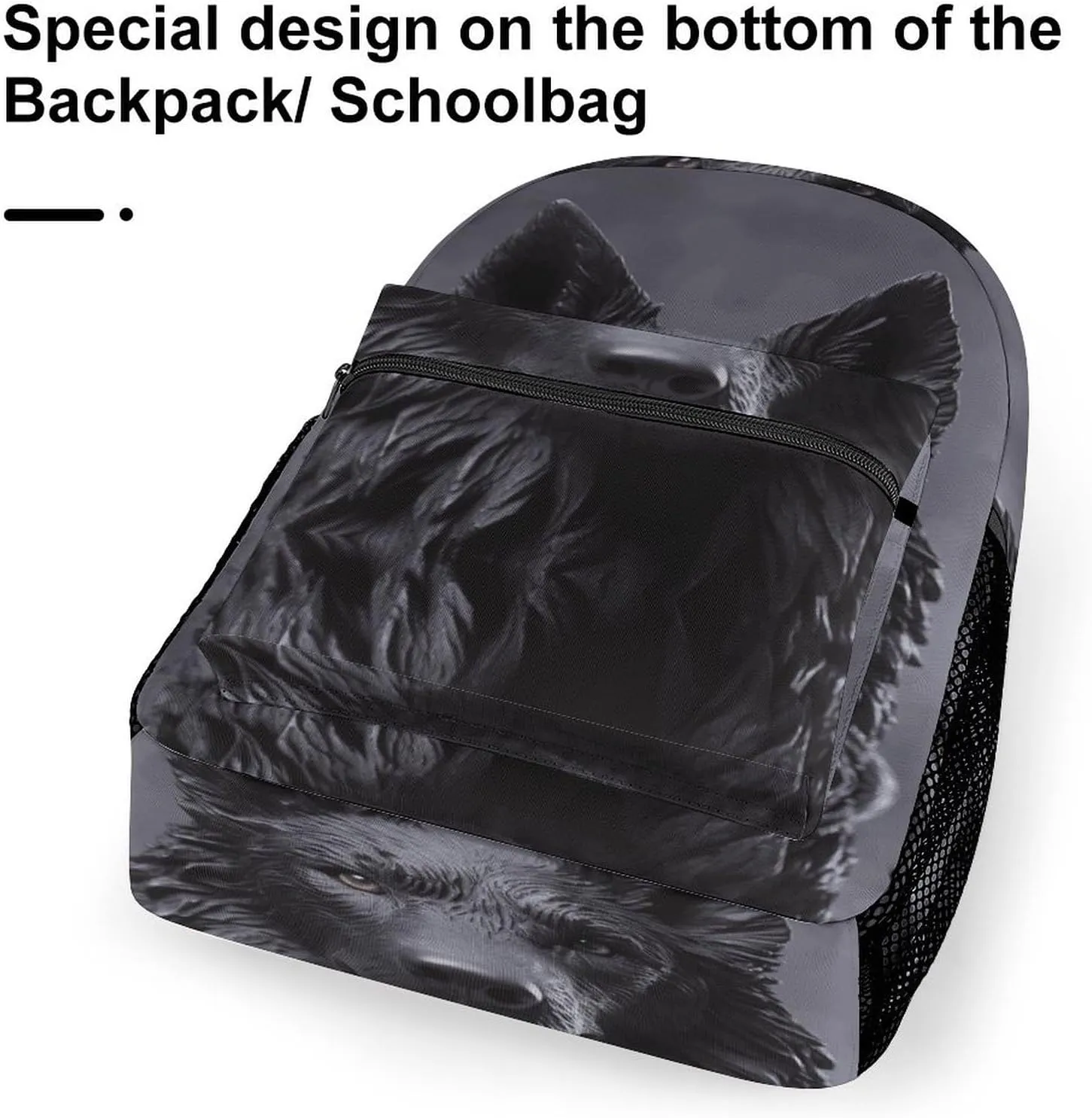 Small Backpacks Personalized Black German Shepherd Printing Travel Bag Lightweight Travel Backpack For Women Men
