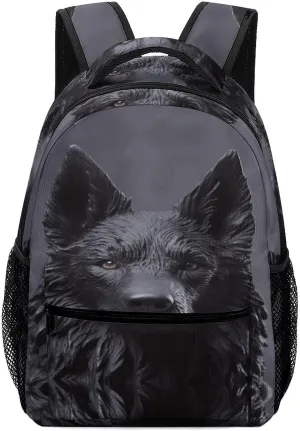 Small Backpacks Personalized Black German Shepherd Printing Travel Bag Lightweight Travel Backpack For Women Men