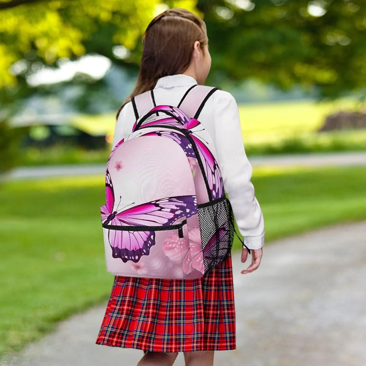Small Backpacks Personalized Butterfly Printing Travel Bag Lightweight Travel Backpack For Women Men