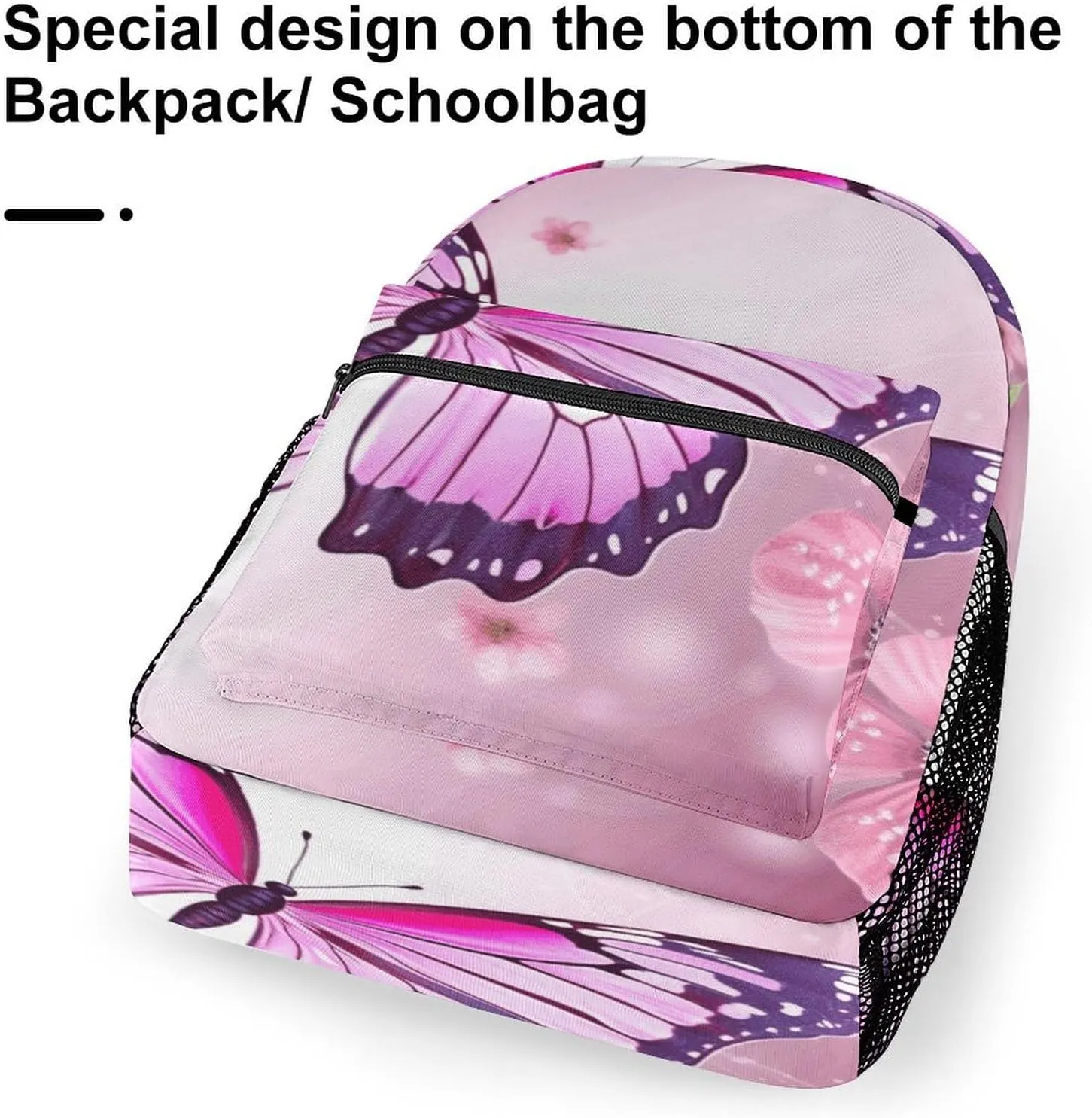 Small Backpacks Personalized Butterfly Printing Travel Bag Lightweight Travel Backpack For Women Men