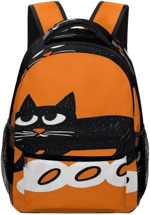 Small Backpacks Personalized Cartoon Clip Art Printing Travel Bag Lightweight Travel Backpack For Women Men