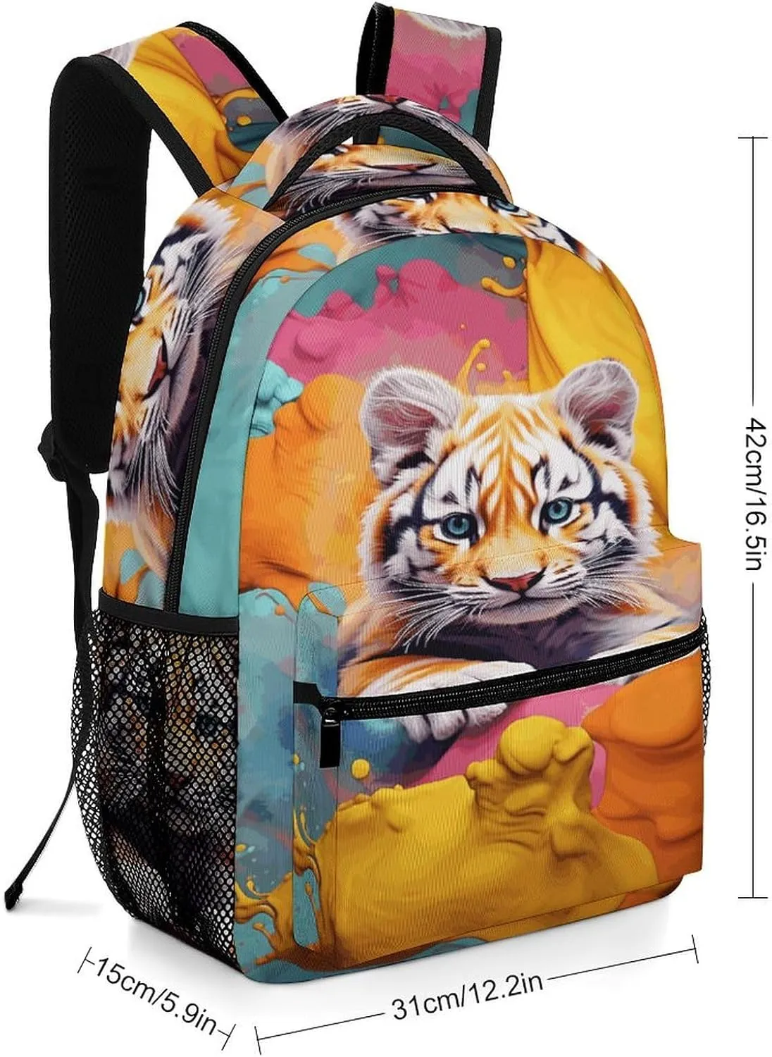 Small Backpacks Personalized Color Animation Printing Travel Bag Lightweight Travel Backpack For Women Men