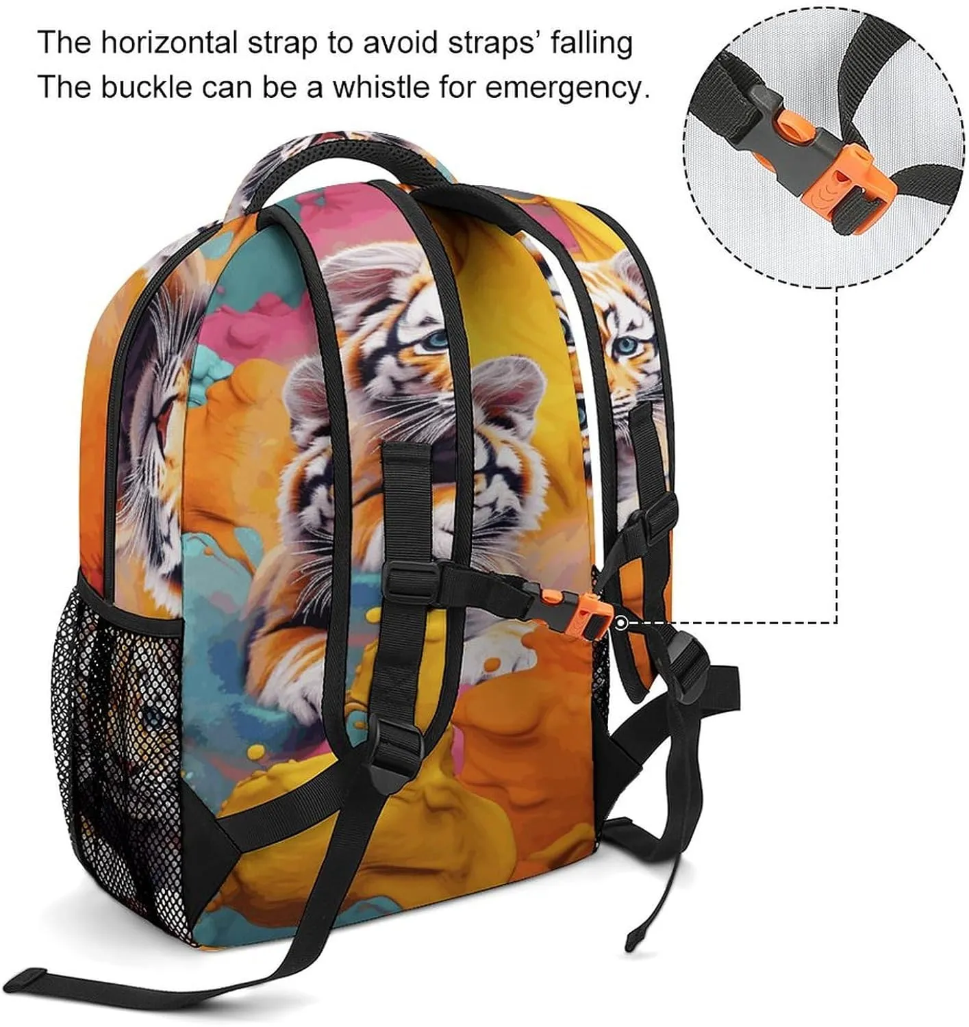 Small Backpacks Personalized Color Animation Printing Travel Bag Lightweight Travel Backpack For Women Men