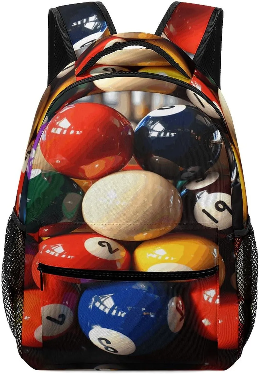 Small Backpacks Personalized Color Billiards Printing Travel Bag Lightweight Travel Backpack For Women Men