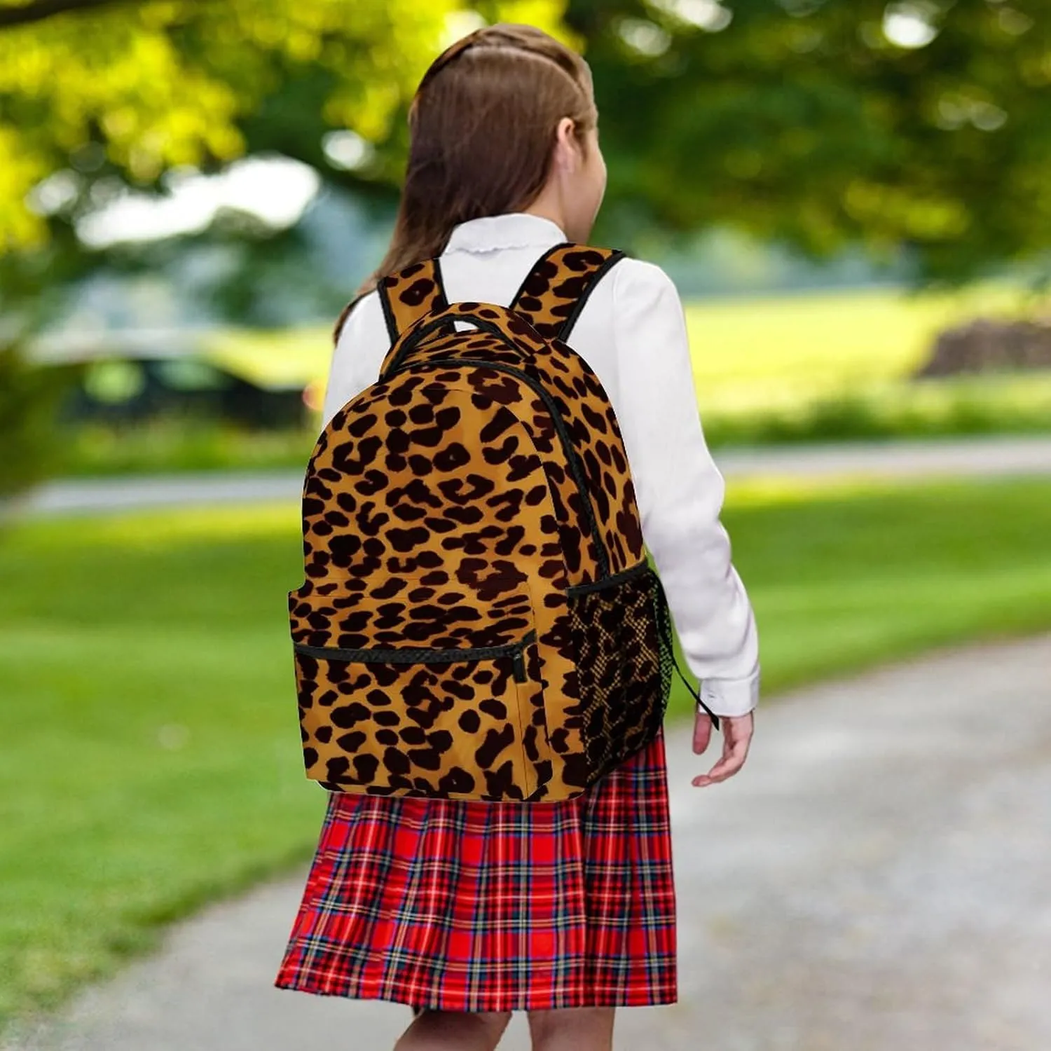 Small Backpacks Personalized Cool Cheetah Leopard Printing Travel Bag Lightweight Travel Backpack For Women Men