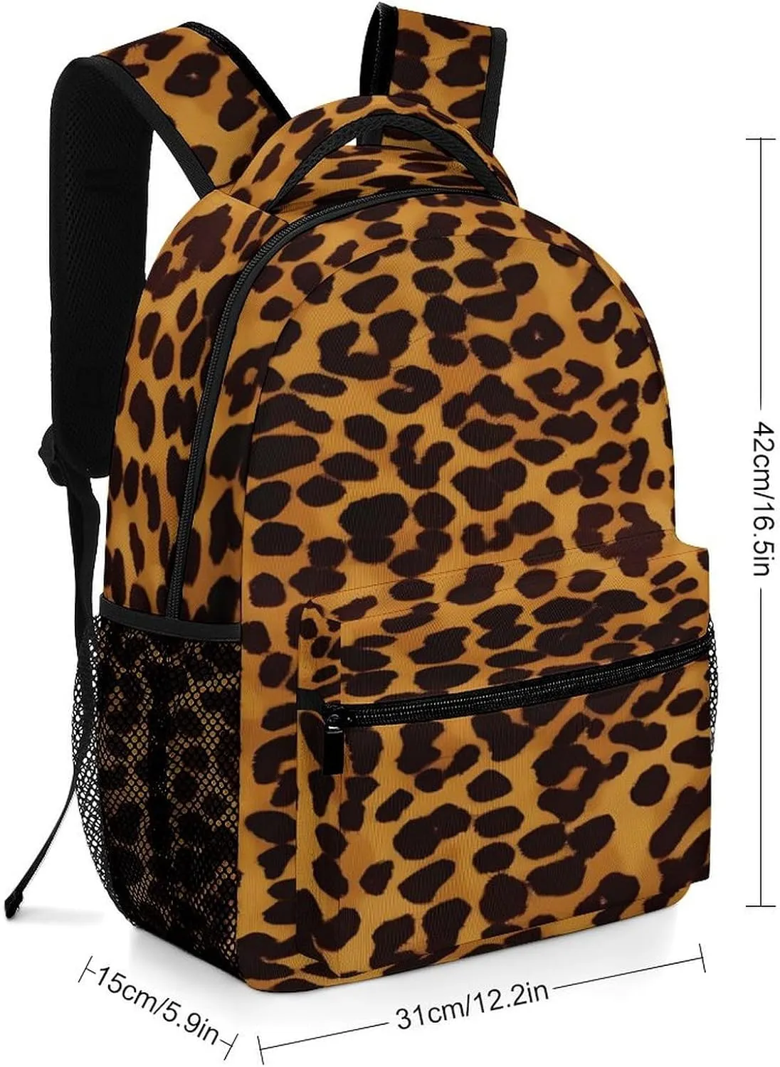 Small Backpacks Personalized Cool Cheetah Leopard Printing Travel Bag Lightweight Travel Backpack For Women Men