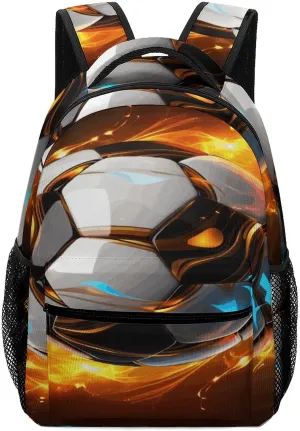 Small Backpacks Personalized Cool Soccer Ball Printing Travel Bag Lightweight Travel Backpack For Women Men