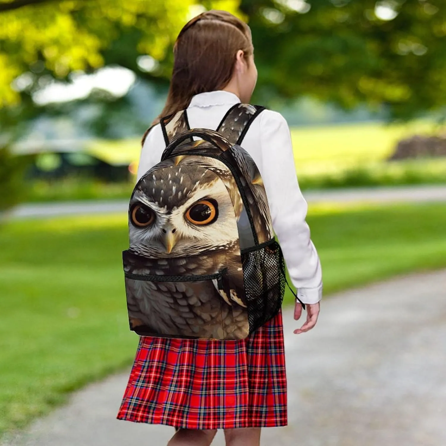 Small Backpacks Personalized Cute Owl Printing Travel Bag Lightweight Travel Backpack For Women Men