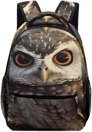 Small Backpacks Personalized Cute Owl Printing Travel Bag Lightweight Travel Backpack For Women Men