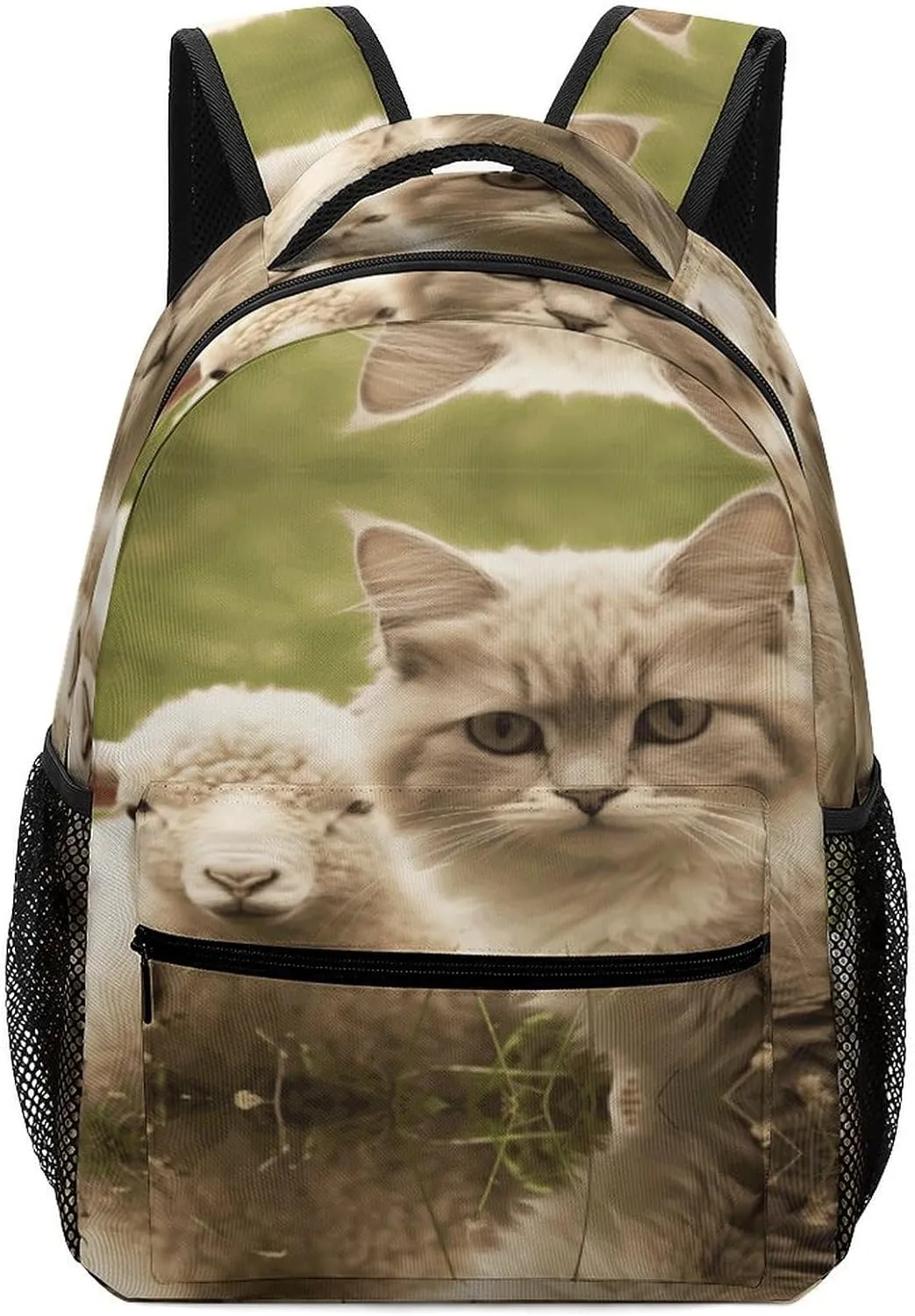 Small Backpacks Personalized Cute Sheep Printing Travel Bag Lightweight Travel Backpack For Women Men