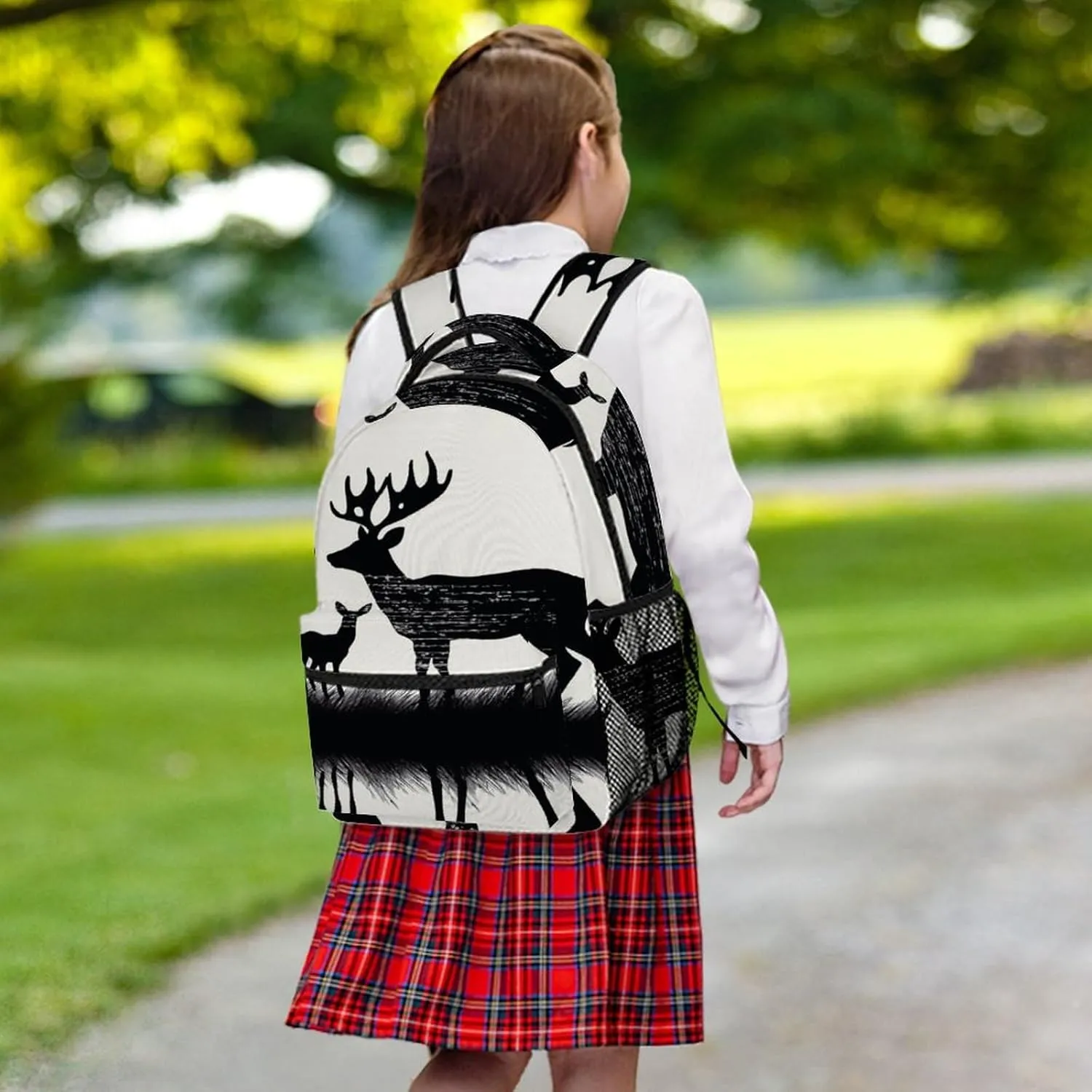Small Backpacks Personalized Deer Printing Travel Bag Lightweight Travel Backpack For Women Men