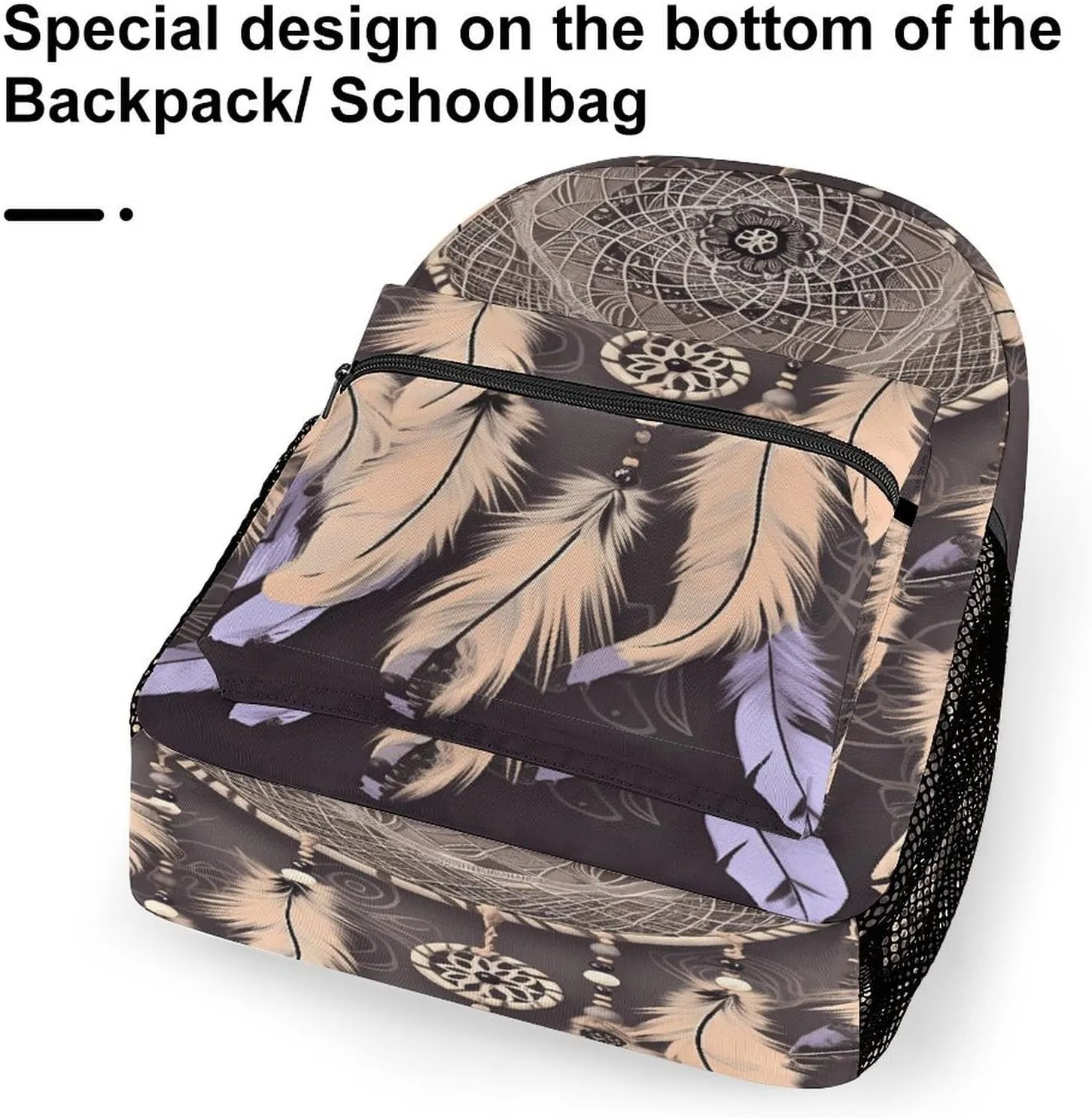 Small Backpacks Personalized Dream Catcher Printing Travel Bag Lightweight Travel Backpack For Women Men