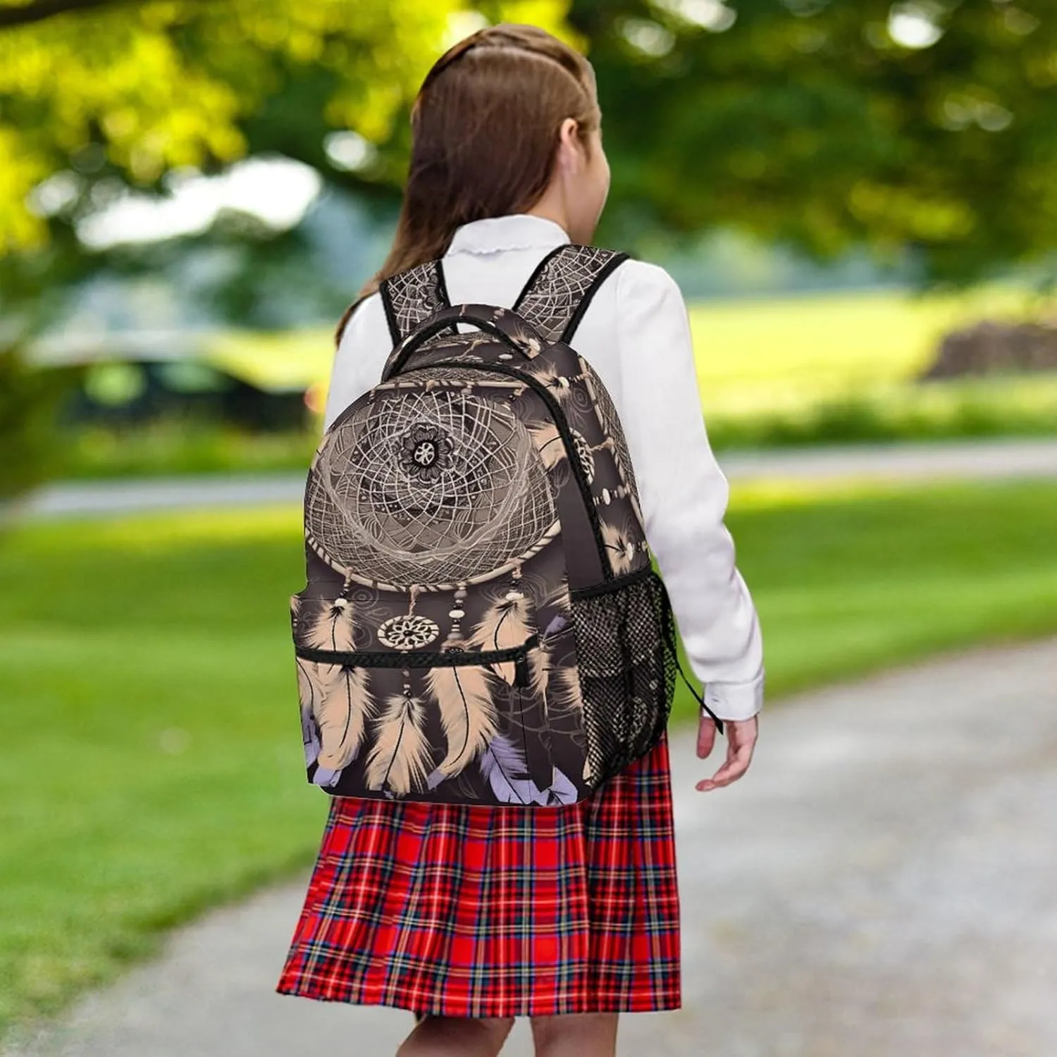 Small Backpacks Personalized Dream Catcher Printing Travel Bag Lightweight Travel Backpack For Women Men
