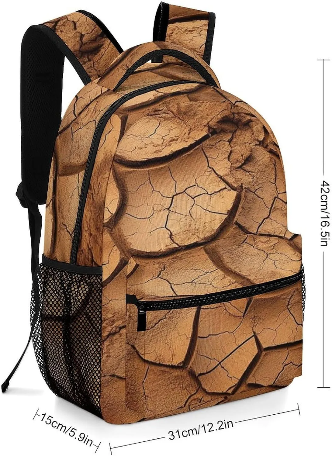 Small Backpacks Personalized Dry Land Printing Travel Bag Lightweight Travel Backpack For Women Men