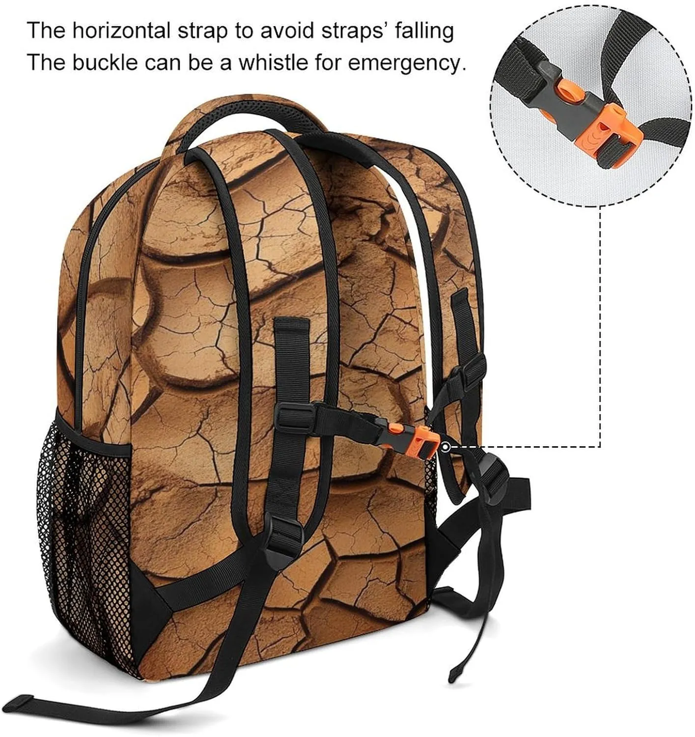 Small Backpacks Personalized Dry Land Printing Travel Bag Lightweight Travel Backpack For Women Men