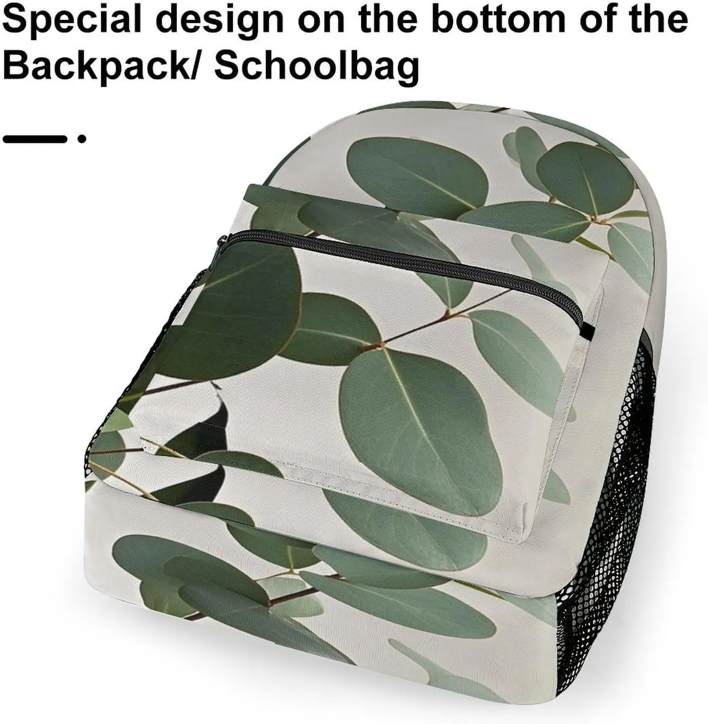 Small Backpacks Personalized Eucalyptus Leaves Printing Travel Bag Lightweight Travel Backpack For Women Men