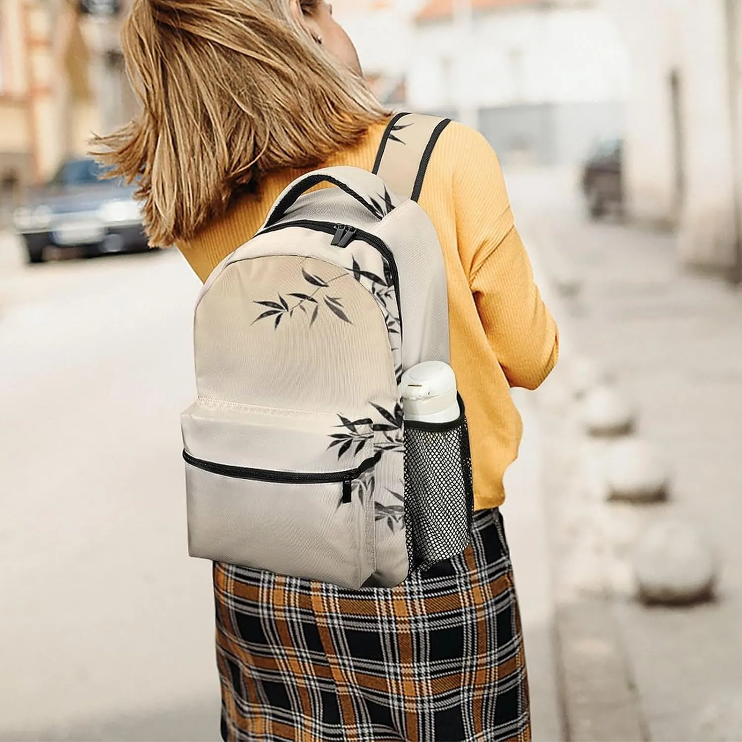 Small Backpacks Personalized Flower Printing Travel Bag Lightweight Travel Backpack For Women Men