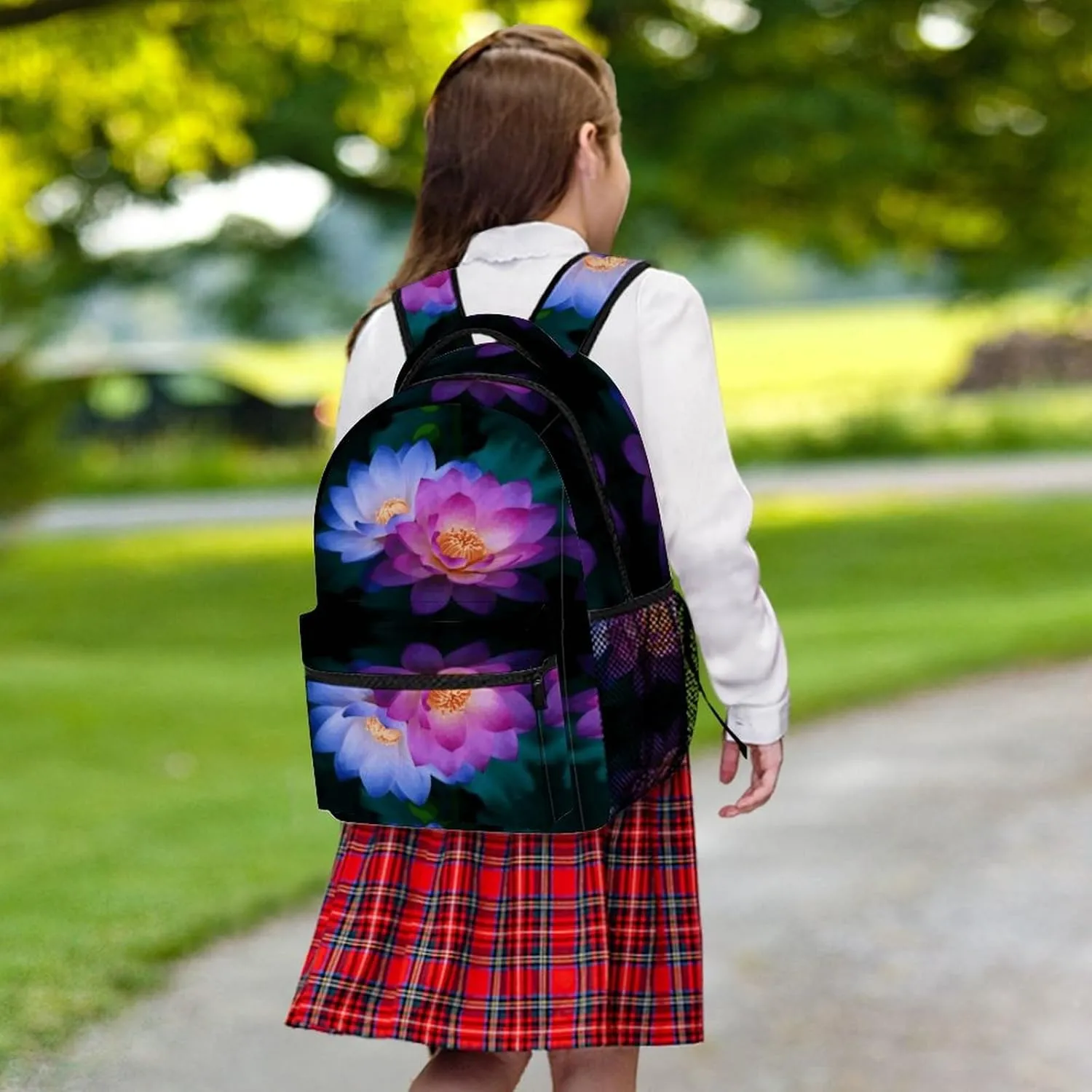 Small Backpacks Personalized Flower Printing Travel Bag Lightweight Travel Backpack For Women Men