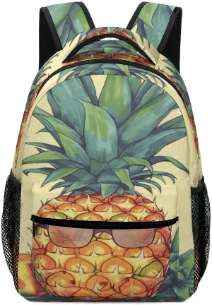 Small Backpacks Personalized Funny Pineapple Printing Travel Bag Lightweight Travel Backpack For Women Men