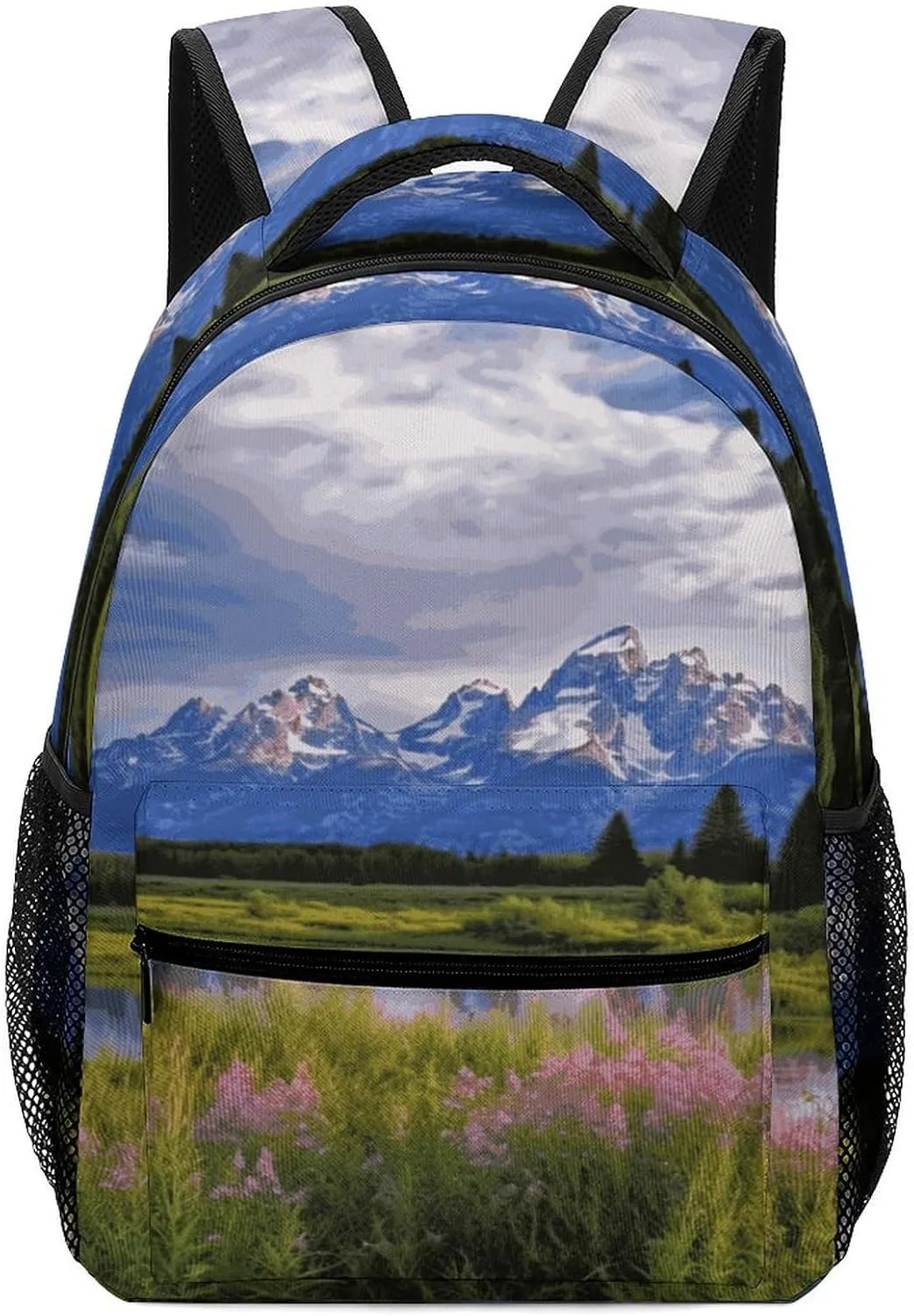 Small Backpacks Personalized Grand Teton Printing Travel Bag Lightweight Travel Backpack For Women Men