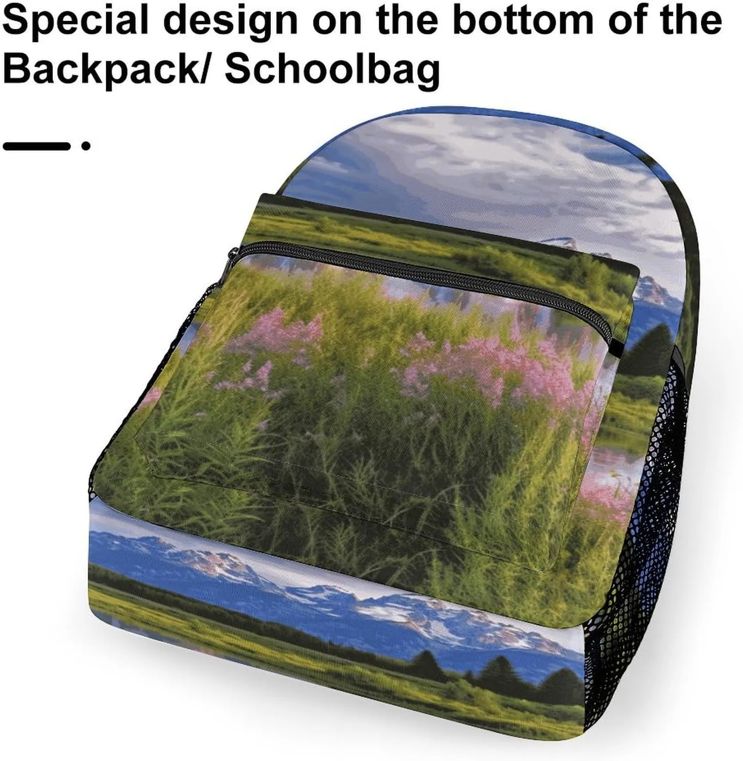 Small Backpacks Personalized Grand Teton Printing Travel Bag Lightweight Travel Backpack For Women Men