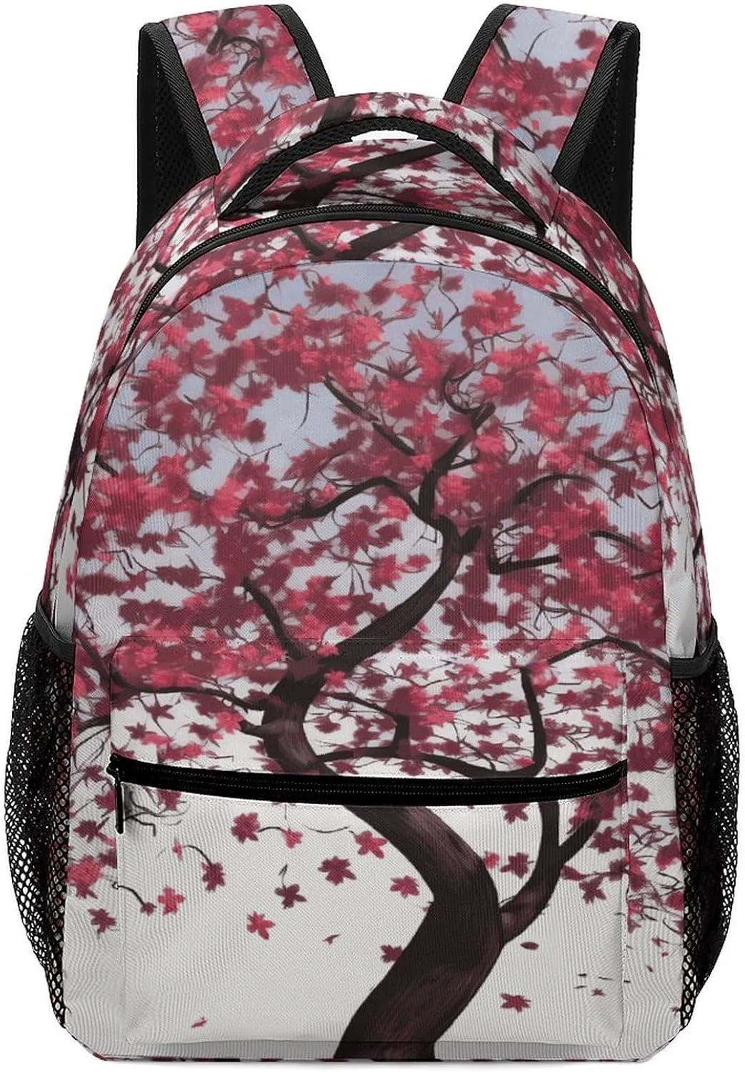 Small Backpacks Personalized Japanese Cherry Tree Printing Travel Bag Lightweight Travel Backpack For Women Men