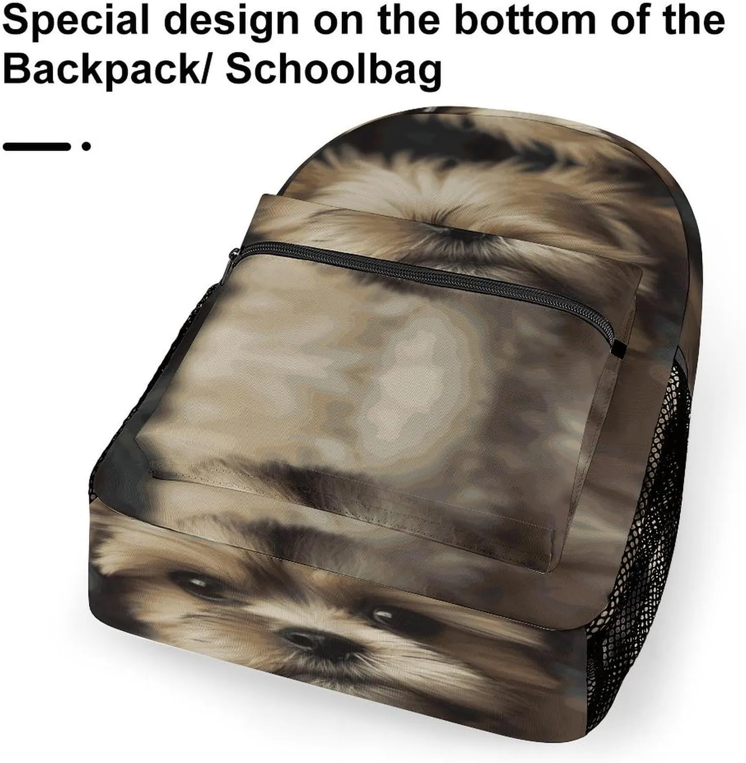 Small Backpacks Personalized Little Dog Printing Travel Bag Lightweight Travel Backpack For Women Men