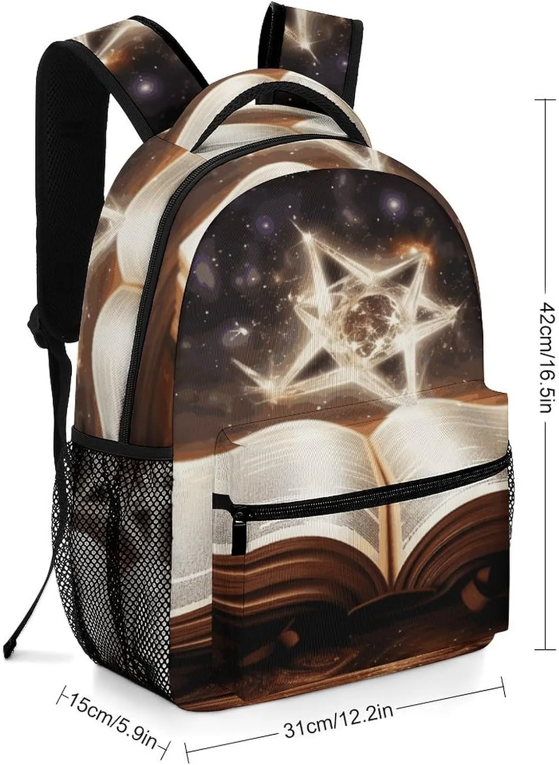 Small Backpacks Personalized Magic Book Printing Travel Bag Lightweight Travel Backpack For Women Men