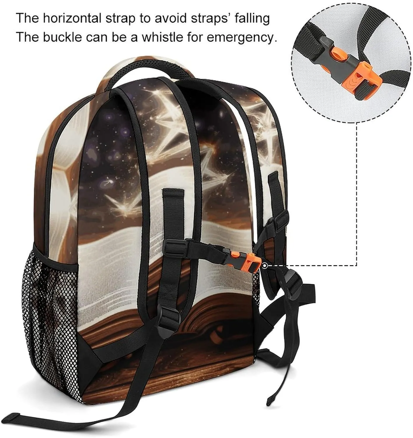 Small Backpacks Personalized Magic Book Printing Travel Bag Lightweight Travel Backpack For Women Men