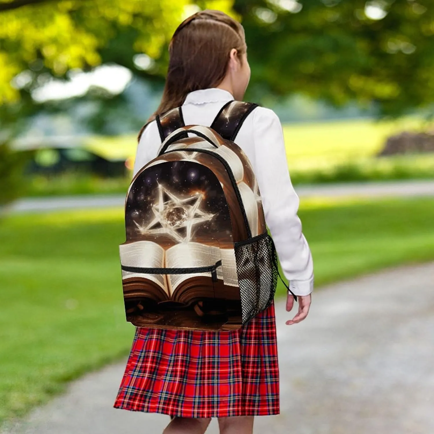 Small Backpacks Personalized Magic Book Printing Travel Bag Lightweight Travel Backpack For Women Men