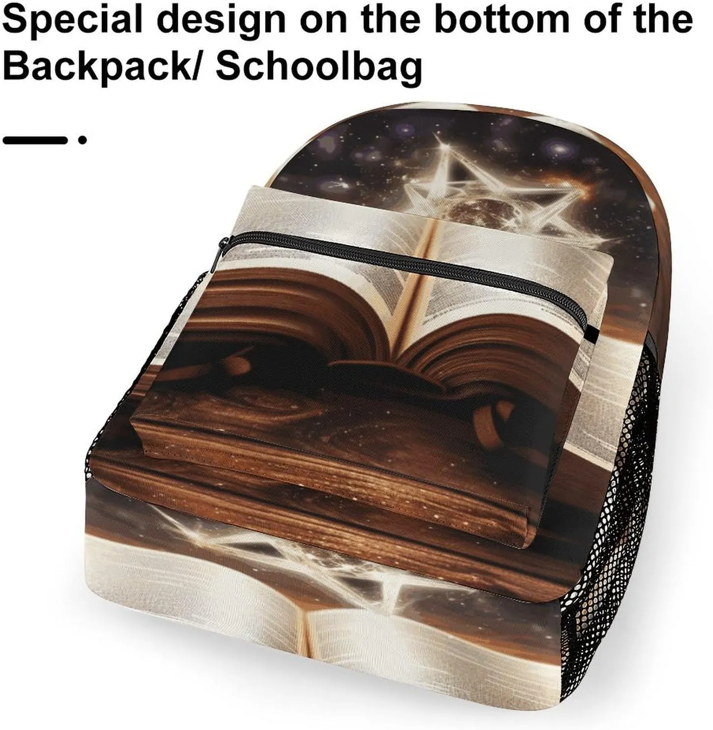 Small Backpacks Personalized Magic Book Printing Travel Bag Lightweight Travel Backpack For Women Men