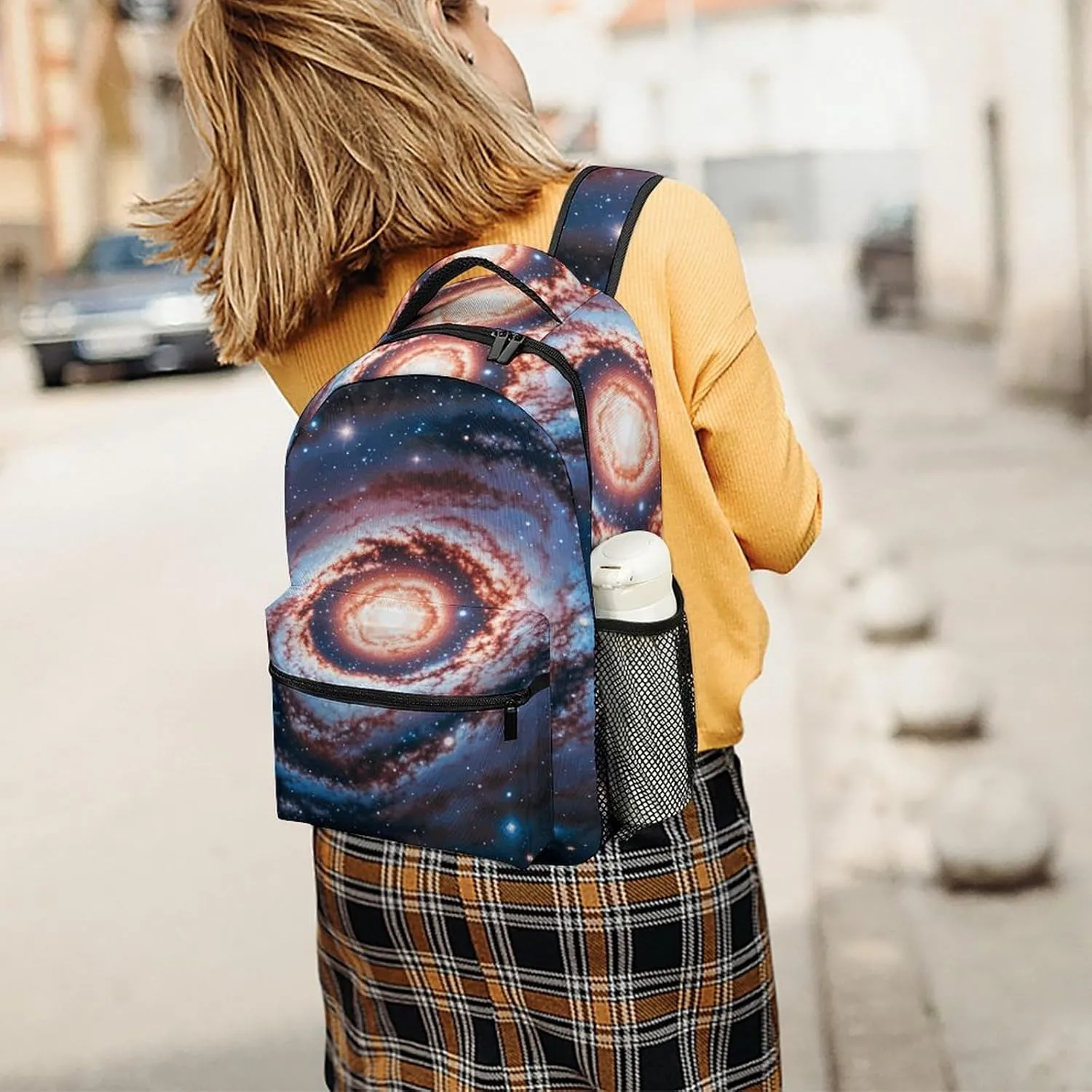Small Backpacks Personalized Planet Stars And Galaxy Printing Travel Bag Lightweight Travel Backpack For Women Men