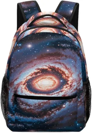 Small Backpacks Personalized Planet Stars And Galaxy Printing Travel Bag Lightweight Travel Backpack For Women Men