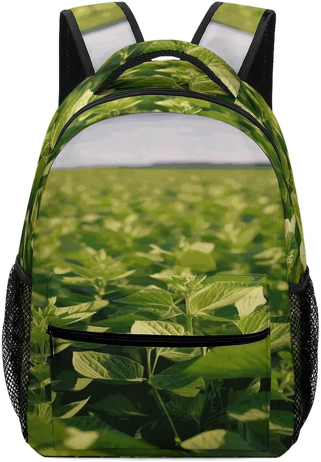 Small Backpacks Personalized Soybean Field Printing Travel Bag Lightweight Travel Backpack For Women Men